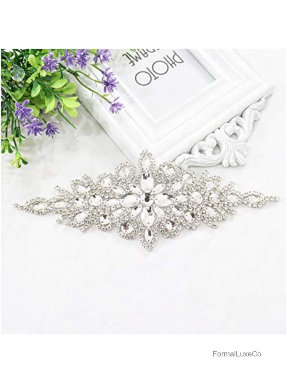 Rhinestone Bridal Belt Wedding Sash Crystal Applique